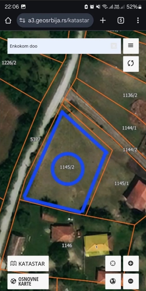 Prodajem gradjevinski plac-Kosmaj