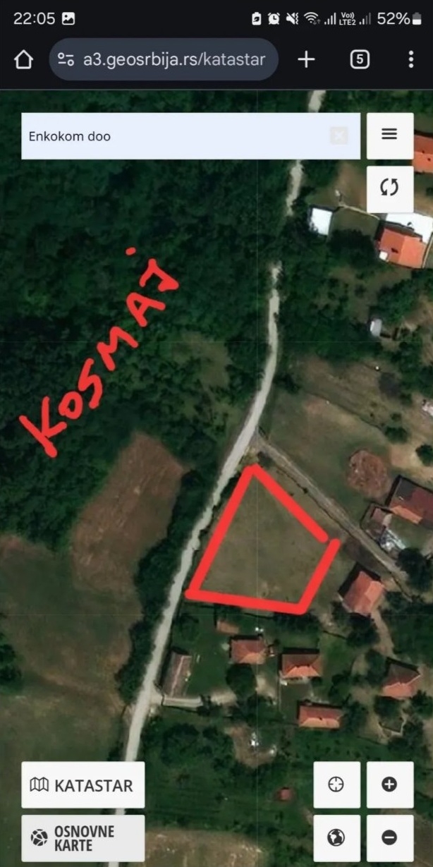 Prodajem gradjevinski plac-Kosmaj