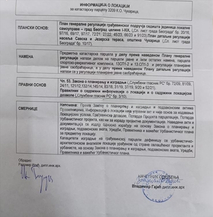 Na prodaju parcela kod toplane na Ceraku