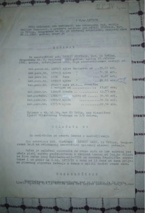 Vrčin plac 1/1, vlasnik 21.83 ari