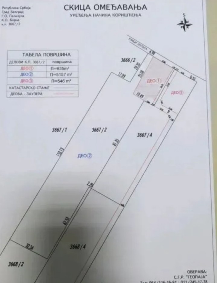 Plac sa kucom Beograd-Borca