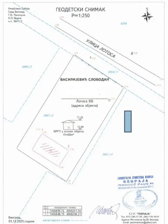 Plac sa kucom Beograd-Borca