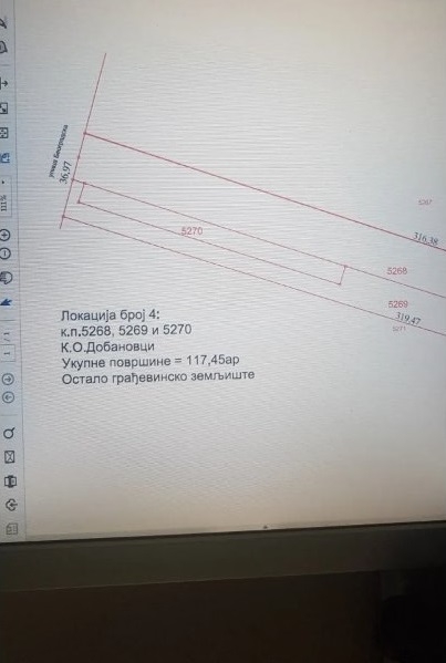 Dobanovci-gradjevinsko zemljiste 117 ara