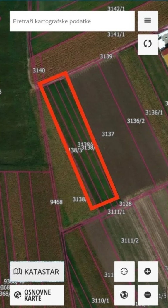 Zemljiste 58 ari Stara Pazova