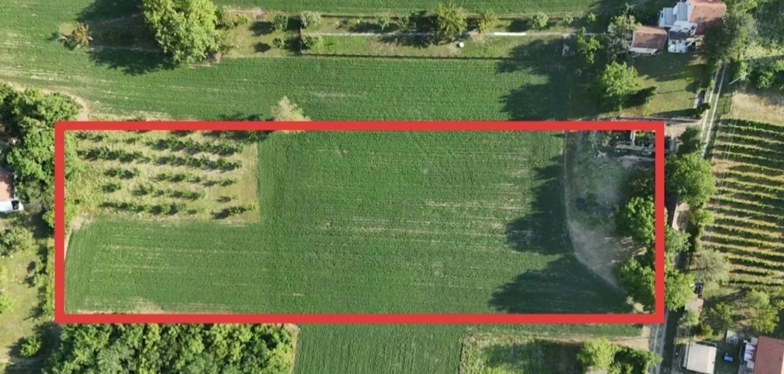 Plac Krcedin,put Janda 7700m2+materijal za gradnju